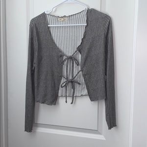 MOA MOS TIE FRONT CARDIGAN